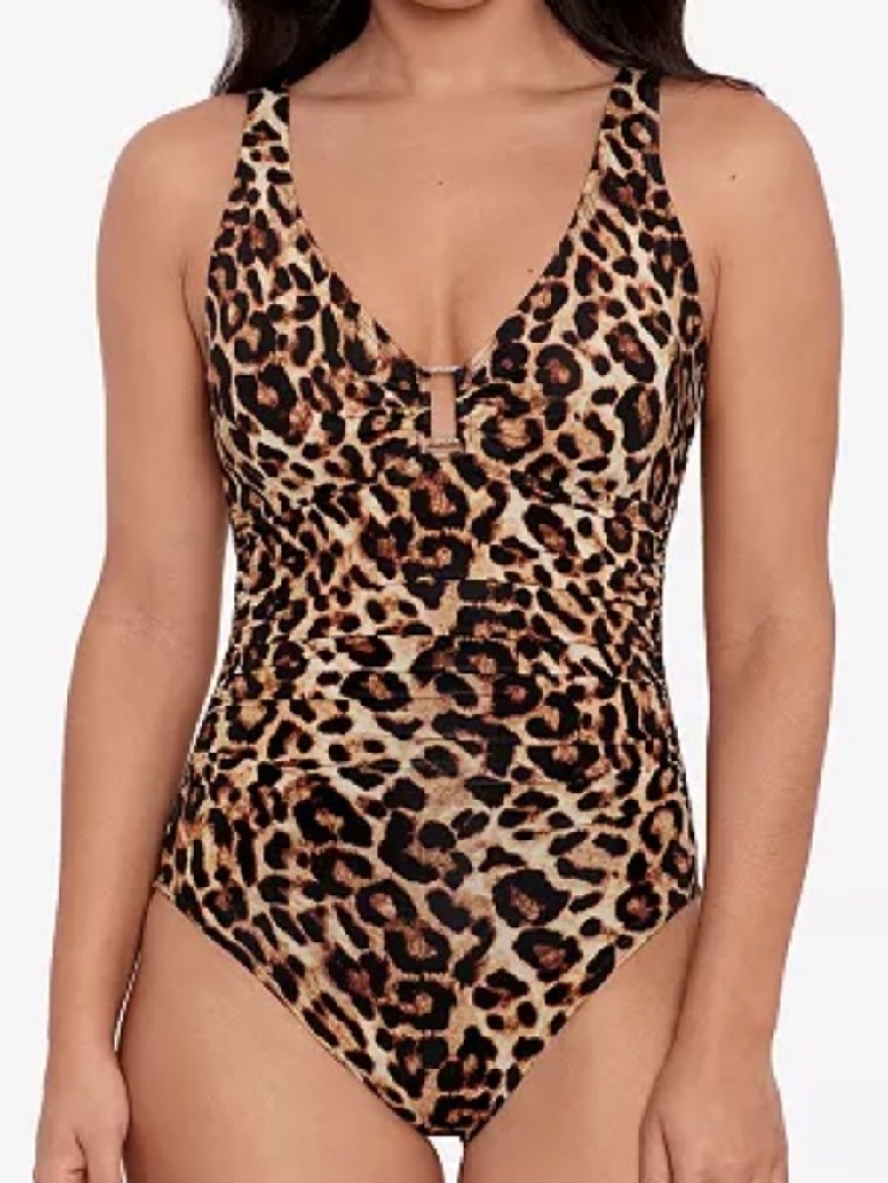 Lauren Ralph Lauren Size 16 Women's Animal-Print One-Piece Swimsuit